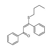 3-butylsulfanyl-1,3-diphenylprop-2-en-1-one结构式