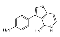 3-(4-aminophenyl)thieno[3,2-c]pyridin-4-amine结构式