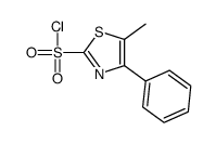 5-methyl-4-phenyl-1,3-thiazole-2-sulfonyl chloride Structure