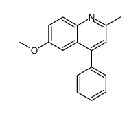 6-methoxy-2-methyl-4-phenyl-quinoline Structure