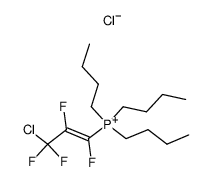 (Z)-tributyl(3-chloro-1,2,3,3-tetrafluoroprop-1-en-1-yl)phosphonium chloride Structure