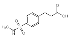 3-{4-[(methylamino)sulfonyl]phenyl}propanoic acid Structure