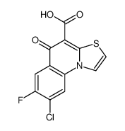 8-chloro-7-fluoro-5-oxo-5H-thiazolo[3,2-a]quinoline-4-carboxylic acid Structure