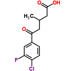 5-(4-CHLORO-3-FLUOROPHENYL)-3-METHYL-5-OXOVALERIC ACID structure