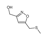 3-Isoxazolemethanol,5-[(methylthio)methyl]-(9CI) structure