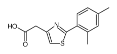 4-Thiazoleacetic acid, 2-(2,4-dimethylphenyl) Structure