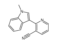 2-(1-methylindol-3-yl)pyridine-3-carbonitrile Structure