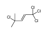 1,1,1,4-tetrachloro-4-methylpent-2-ene Structure