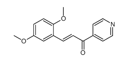 3-(2,5-dimethoxyphenyl)-1-pyridin-4-ylprop-2-en-1-one结构式