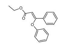 (E/Z)-ethyl 3-phenoxy-3-phenylacrylate结构式