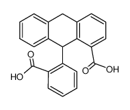 9-(2-carboxy-phenyl)-9,10-dihydro-anthracene-1-carboxylic acid结构式