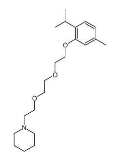1-[8-(2-isopropyl-5-methyl-phenoxy)-3,6-dioxa-octyl]-piperidine Structure