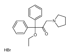 1-ethoxy-1,1-diphenyl-3-pyrrolidin-1-ylpropan-2-one,hydrobromide Structure