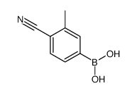 (4-氰基-3-甲基苯基)硼酸结构式