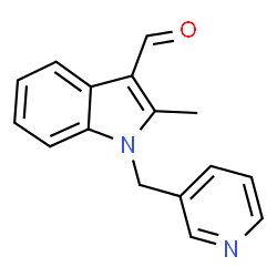 1H-INDOLE-3-CARBOXALDEHYDE, 2-METHYL-1-(3-PYRIDINYLMETHYL)- structure