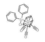 carbon monoxide,cyclopenta-1,3-diene,methyl(diphenyl)tin,tungsten结构式
