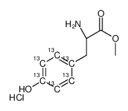 methyl (2S)-2-amino-3-(4-hydroxyphenyl)propanoate,hydrochloride结构式
