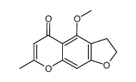 4-methoxy-7-methyl-2,3-dihydro-furo[3,2-g]chromen-5-one Structure