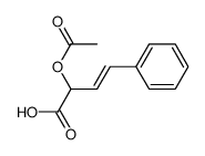 (+/-)-2-acetoxy-4-phenyl-3-butenoic acid Structure