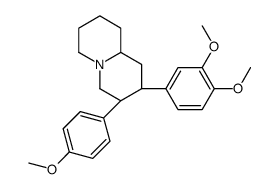 (2S,3S)-2-(3,4-dimethoxyphenyl)-3-(4-methoxyphenyl)-2,3,4,6,7,8,9,9a-octahydro-1H-quinolizine Structure