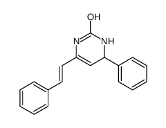 4-phenyl-6-(2-phenylethenyl)-3,4-dihydro-1H-pyrimidin-2-one Structure