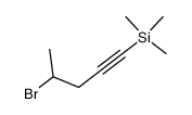 4-bromo-1-(trimethylsilyl)-1-pentyne Structure