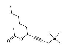 1-(trimethylsilyl)non-2-yn-4-yl acetate结构式