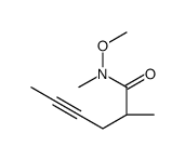 (2R)-N-methoxy-N,2-dimethylhex-4-ynamide Structure