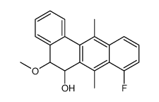 8-fluoro-5-methoxy-7,12-dimethyl-5,6-dihydrobenzo[a]anthracen-6-ol Structure