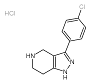 3-(4-氯苯基)-4,5,6,7-四氢-1H-吡唑并[4,3-c]吡啶盐酸盐结构式