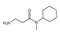 3-amino-N-cyclohexyl-N-methyl-propionamide结构式