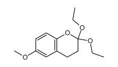 methoxy-6 diethoxy-2,2 benzopyranne-1结构式