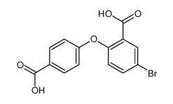 5-bromo-2-(4-carboxyphenoxy)benzoic acid结构式