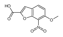 6-methoxy-7-nitro-1-benzofuran-2-carboxylic acid结构式
