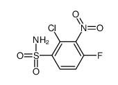 2-chloro-4-fluoro-3-nitrobenzenesulfonamide Structure