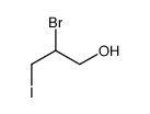 2-bromo-3-iodopropan-1-ol Structure