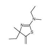 N,4-diethyl-N,4-dimethyl-5-methylidene-1,3-thiazol-2-amine Structure