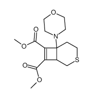 dimethyl 1-(4-morpholinyl)-4-thiabicyclo<4.2.0>oct-7-ene-7,8-dicarboxylate Structure