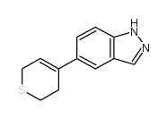5-(3,6-Dihydro-2H-thiopyran-4-yl)-1H-indazole Structure