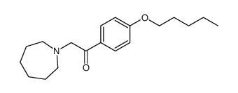 2-(azepan-1-yl)-1-(4-pentoxyphenyl)ethanone结构式