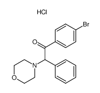 1-(4-Bromo-phenyl)-2-morpholin-4-yl-2-phenyl-ethanone; hydrochloride Structure