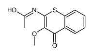N-(3-methoxy-4-oxothiochromen-2-yl)acetamide结构式