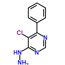 5-Chloro-4-hydrazino-6-phenylpyrimidine结构式