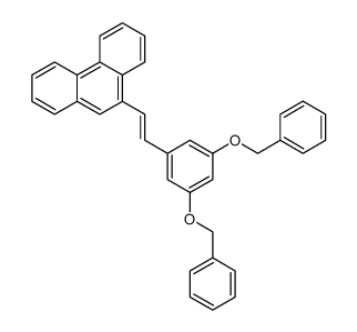 9-[(Z)-2-(3,5-Bis-benzyloxy-phenyl)-vinyl]-phenanthrene结构式