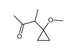 3-(1-methoxycyclopropyl)butan-2-one Structure