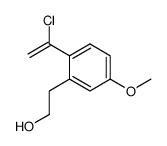 2-(2-(1-chlorovinyl)-5-methoxyphenyl)ethan-1-ol结构式