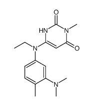 6-[(3-Dimethylamino-4-methyl-phenyl)-ethyl-amino]-3-methyl-1H-pyrimidine-2,4-dione Structure