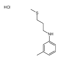 3-methyl-N-(3-methylsulfanylpropyl)aniline,hydrochloride Structure