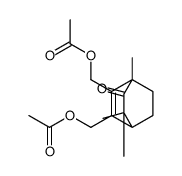 [5-(acetyloxymethyl)-2,2,4-trimethyl-3-oxo-6-bicyclo[2.2.2]oct-5-enyl]methyl acetate结构式