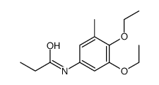 N-(3,4-diethoxy-5-methylphenyl)propanamide结构式